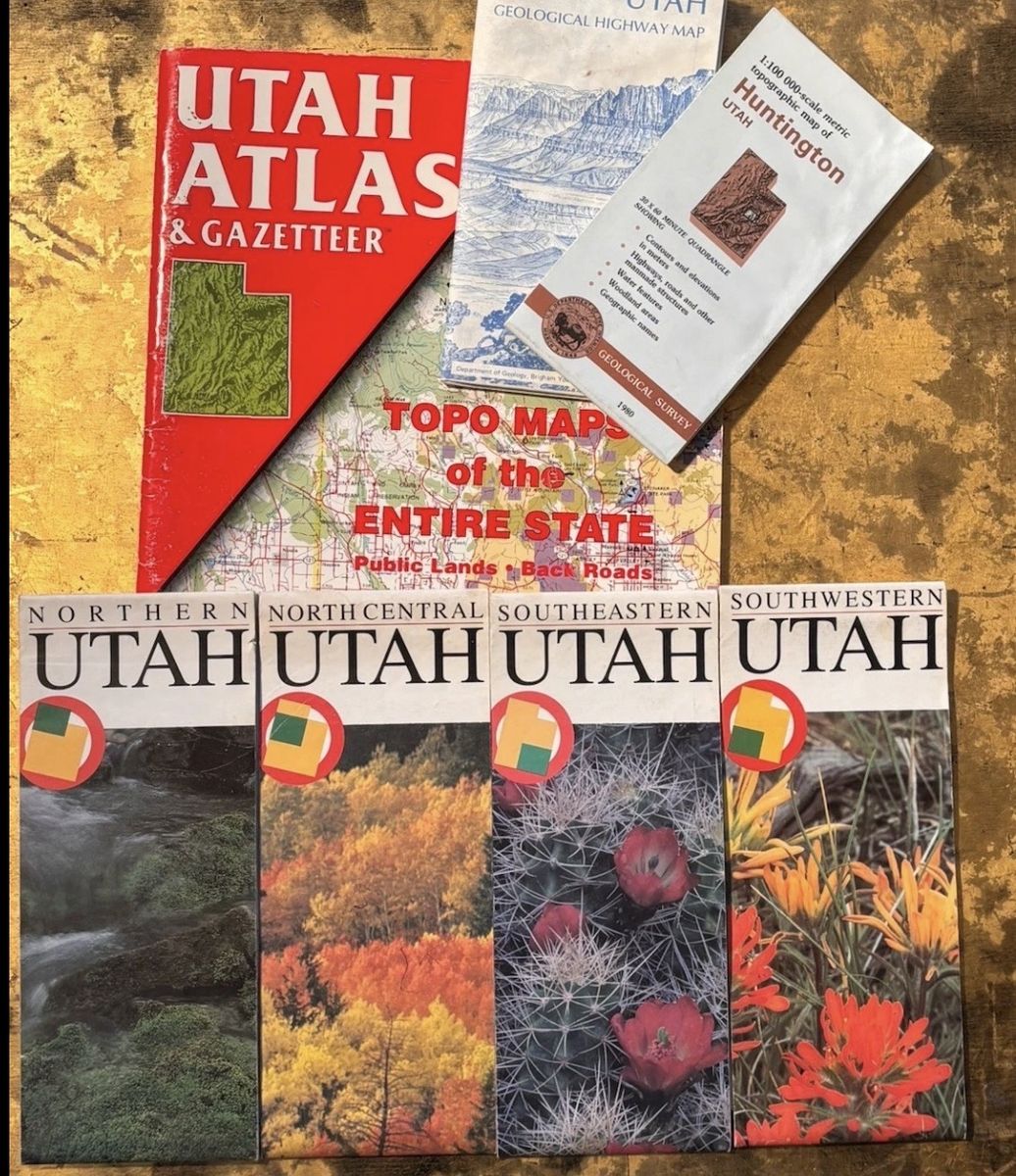 UTAH Delorme Atlas+ 6 Regional Folding Maps