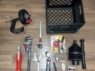 Plumbing Kit: Wrench, Snake, Plunger ($200 VALUE)