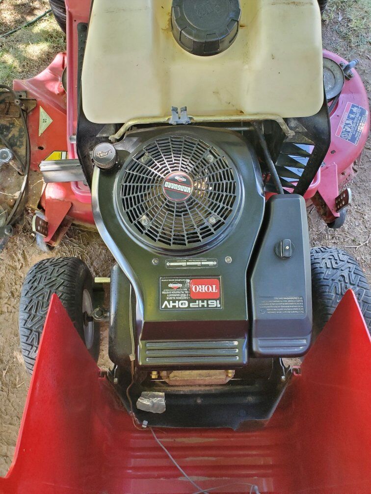 Toro riding lawn mower