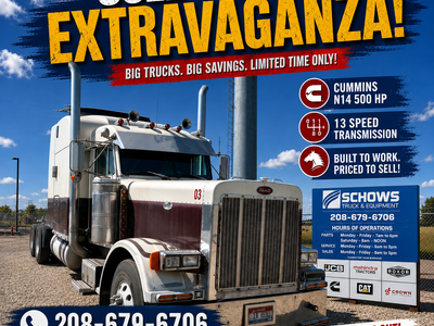 Peterbilt Sleeper Semi Truck - Cummins N14 500HP Engine, 13-Speed Transmission