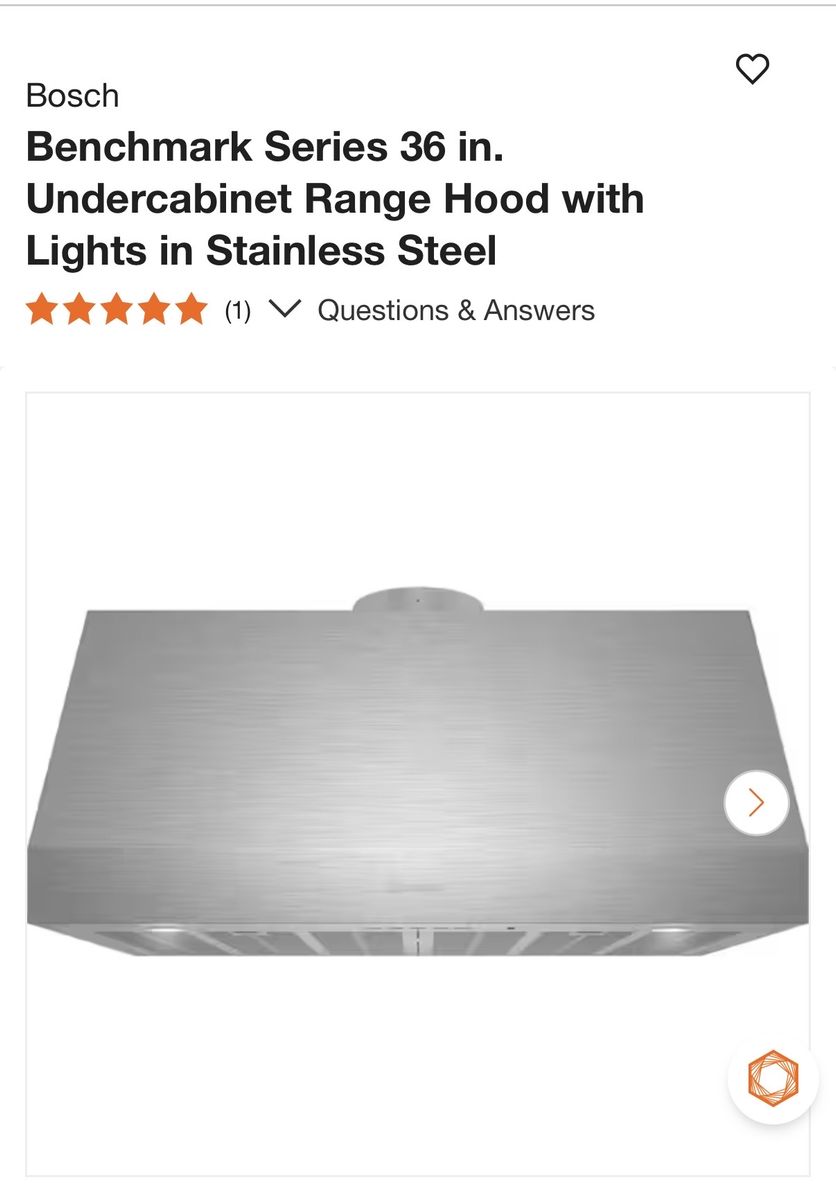 36 Bosch Range Hood