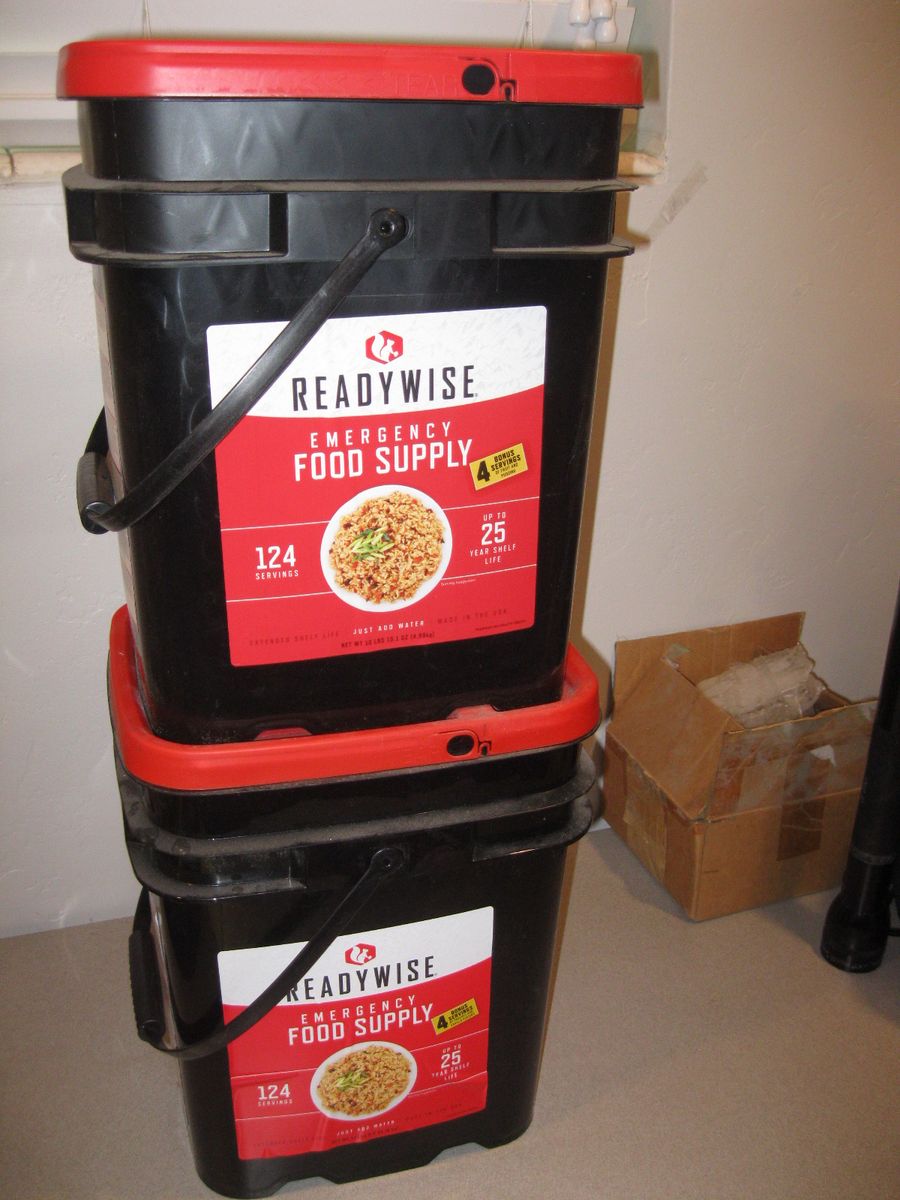 2 Buckets Of Readywise Food Supply
