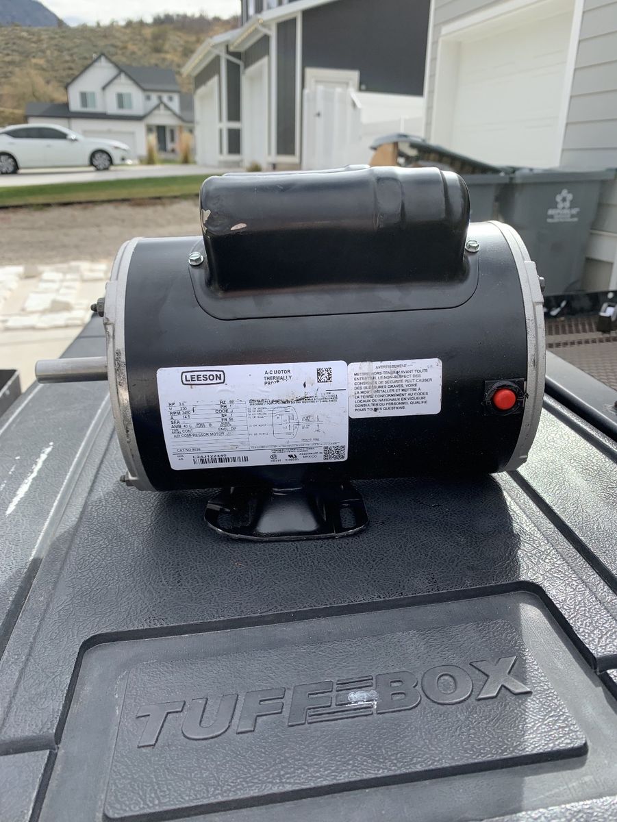 New Leeson 3 HP air Compresser Motor
