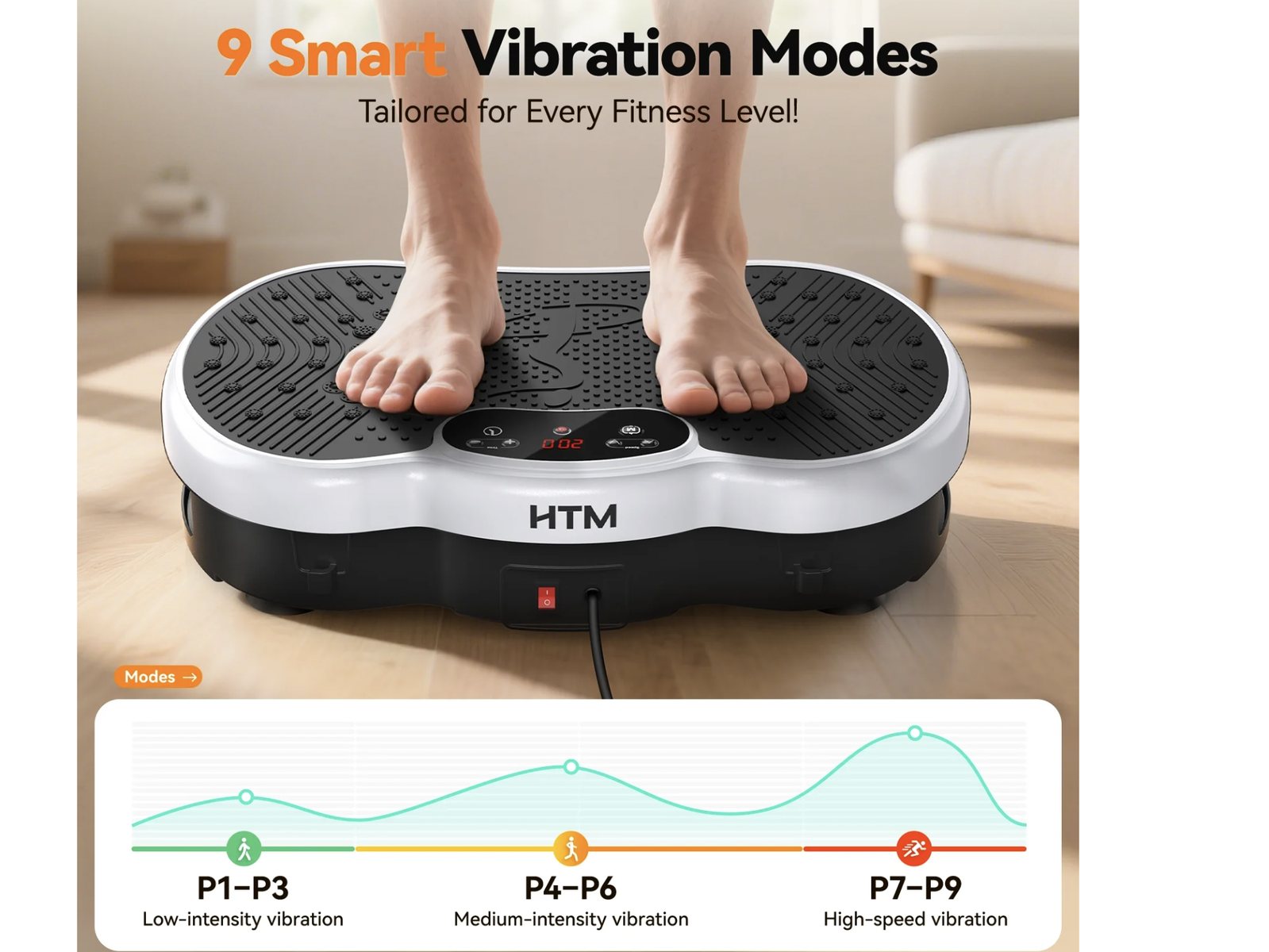 New in Box Vibration Plate Exercise Machine, Lymphatic Drainage Weight Loss, LCD Display