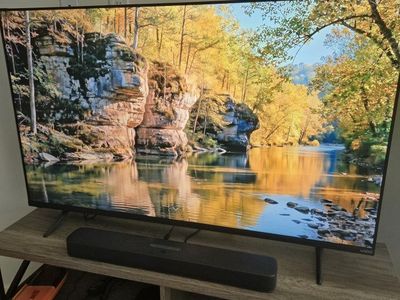 58" Vizio TV + JBL Sound bar + TV stand