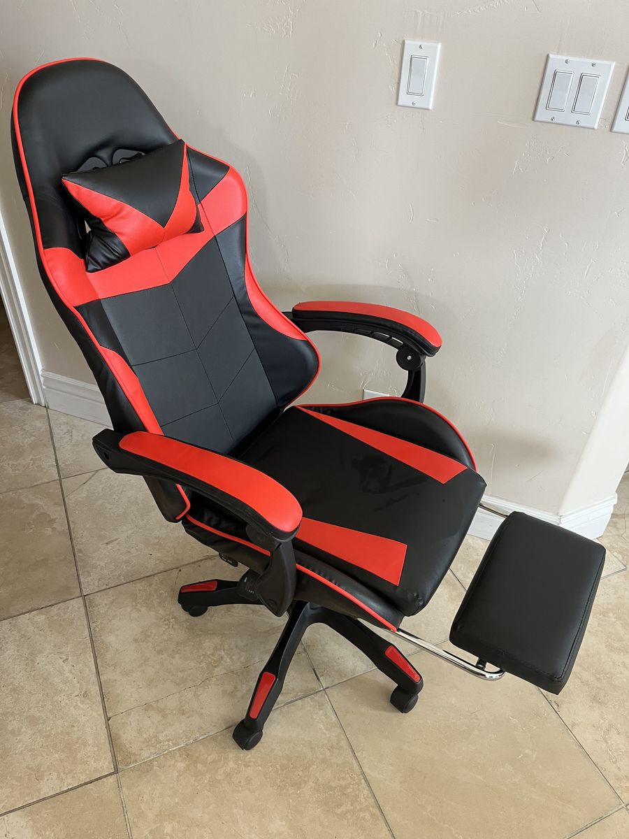 Red And Black Gaming Chair, Adjustable