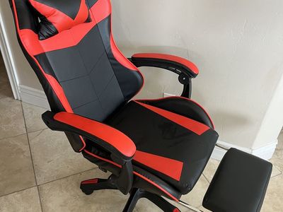 Red And Black Gaming Chair, Adjustable