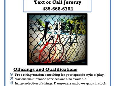 Tennis & Racketball Racket Stringing!