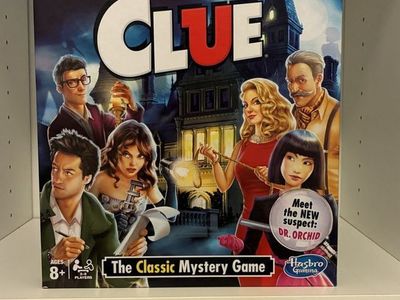 Hasbro Clue The Classic Mystery Game Board Game, Ages 8+, Complete, Excellent Condition