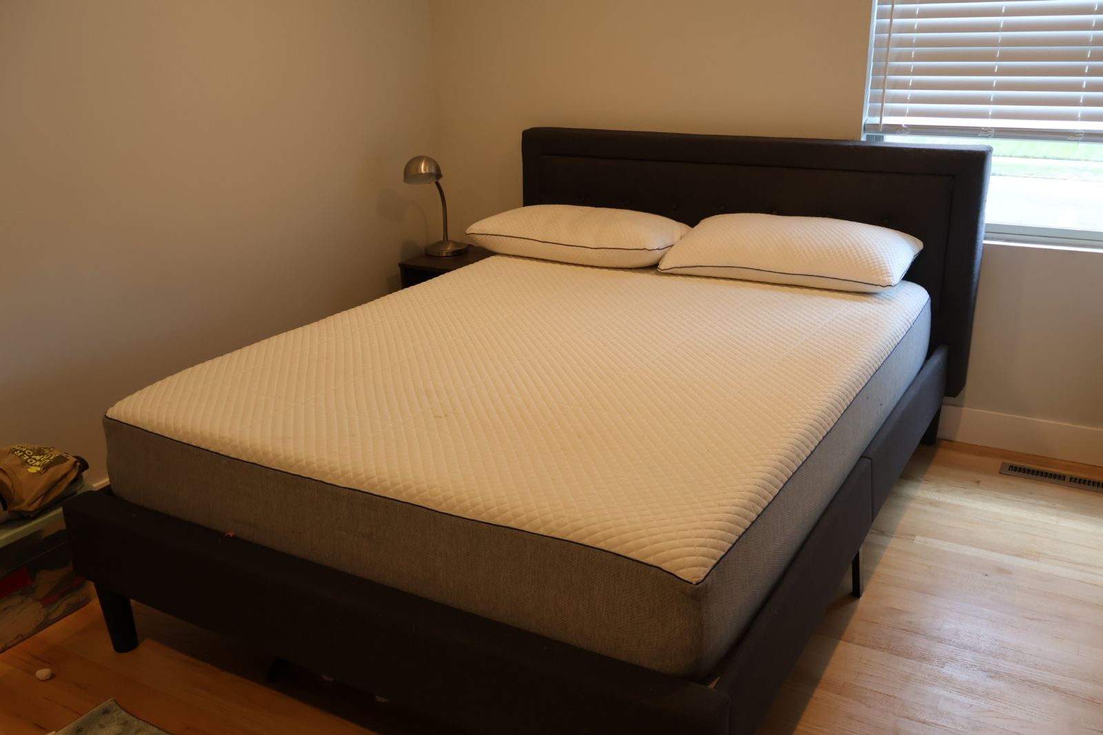 Queen Size Mattress Set with Upholstered Bed Frame & Headboard