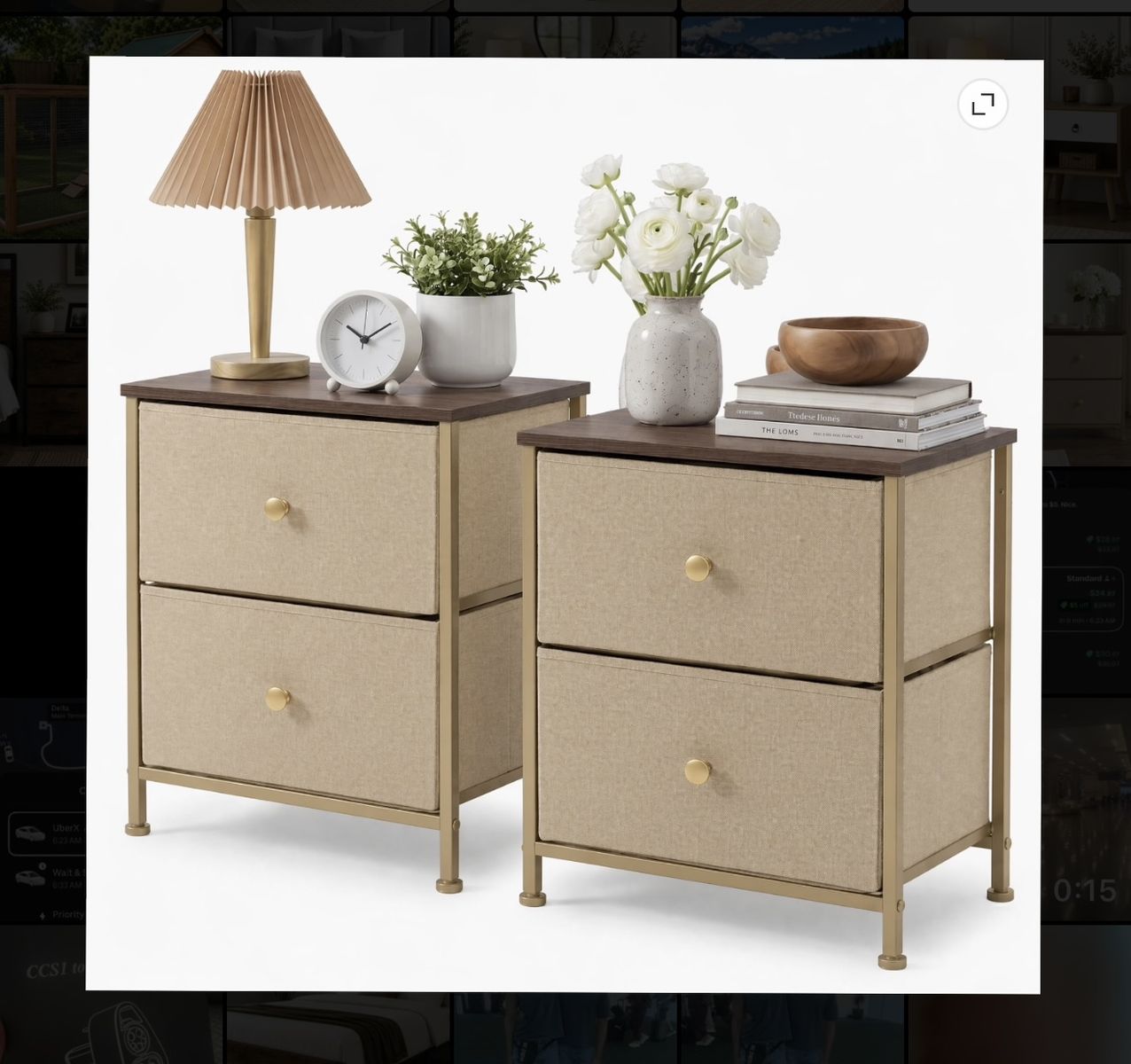 SET OF 2 MODERN NIGHTSTANDS — ONLY $60!