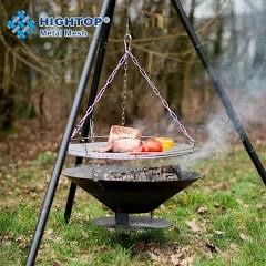 The Sportsman's Guide Tripod BBQ Grill #623216 with Stainless Steel Cooking Grate, New In Box