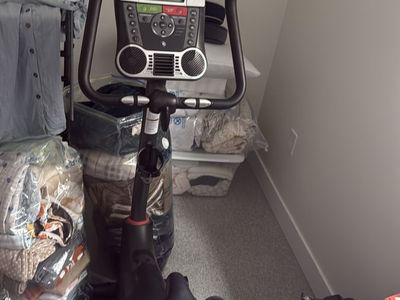 Schwinn Upright Exercise Bike with Digital Display and Built-in Speakers