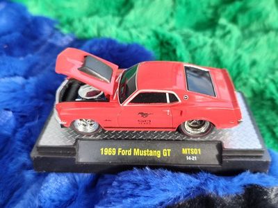1969 Ford Mustang GT Diecast Model Car MTS01 1:64 Scale Red