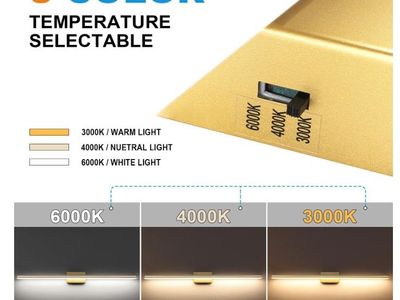 SineRise LED Modern Bathroom Vanity Light Fixture