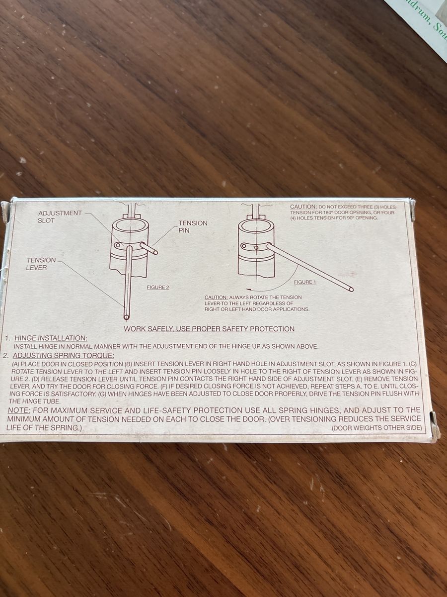 Solid Brass Bommer Door Hinges