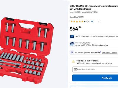 Craftsman 3/8” Drive 40 Piece Tool Set