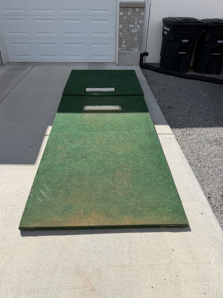 Portable Baseball Pitching Mound with Turf Two Piece Full Size