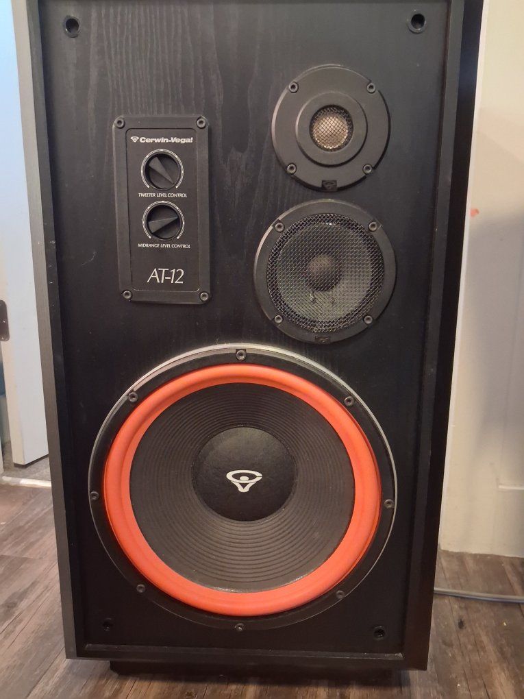 Cerwin-Vega AT-12 Passive 3-Way Loudspeaker - Vintage Home Audio Speaker