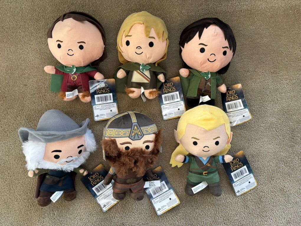 NEW The Lord of the Rings Plush Set of 6