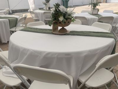 Renting tables and chairs