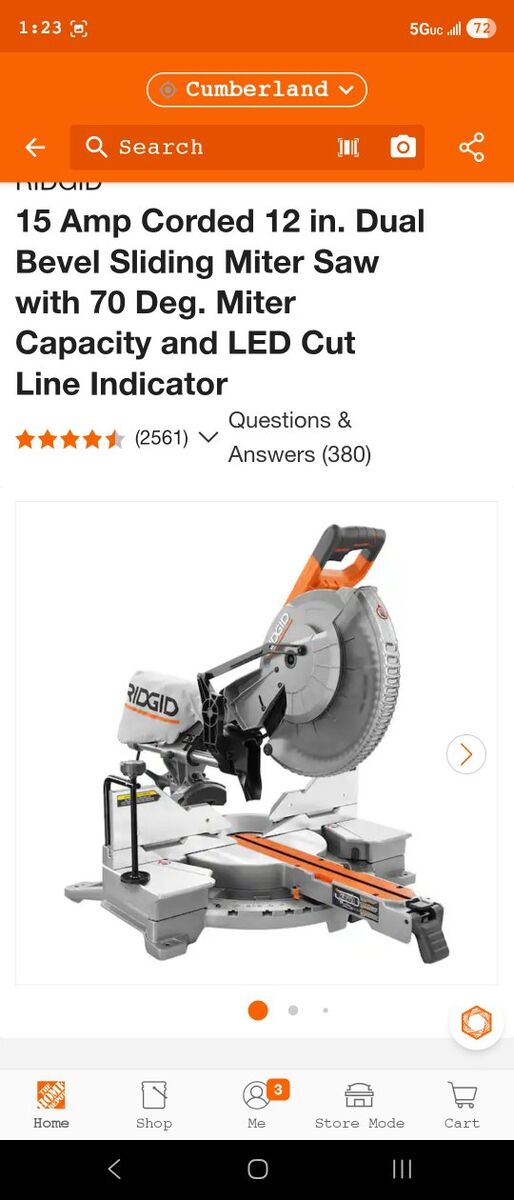 12" Ridgid Miter Saw