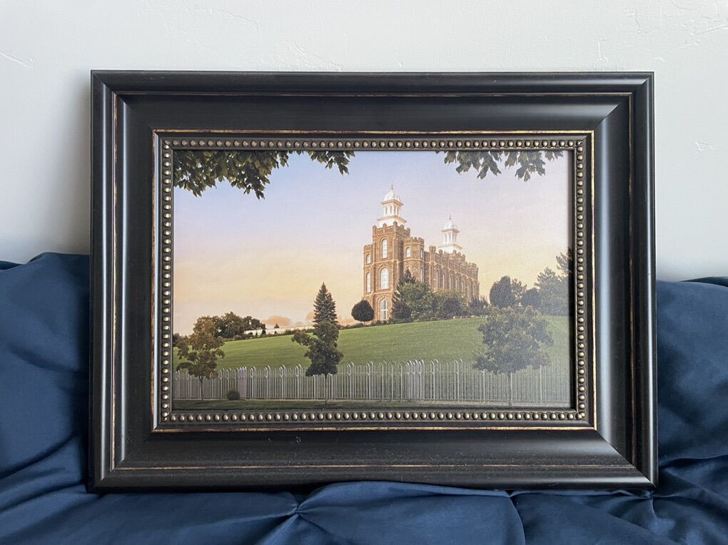 Logan Utah Temple Artwork - 12”x16”