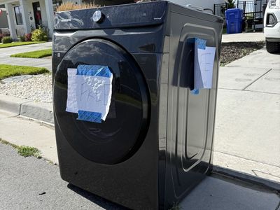 Samsung Front Load Dryer - Black, FREE, used with cosmetic wear