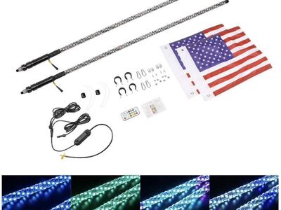 YCHOW-TECH UTV LED Whip Lights with Spring Base