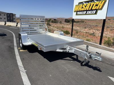 2027 Aluma 5x10 Heavy Single Axle Straight Tailgat