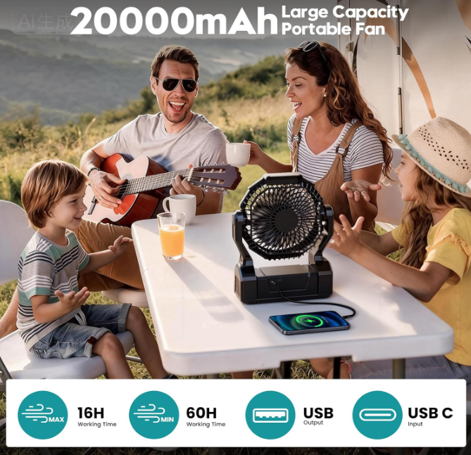 New in box Camping Fan