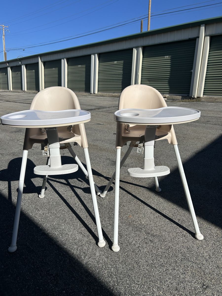3-in-1 Folding High Chair - Cream (2 available)