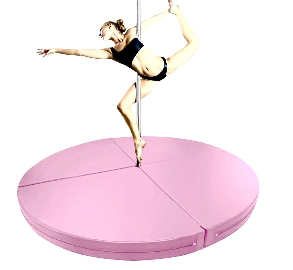 POLE DANCE MAT- Professional Pole Fitness Aerial Acrobatics Gymnastics Gym Workout Crash Mat PINK