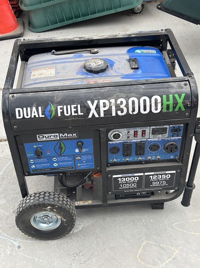 XP13000HX Duel Fuel Generator