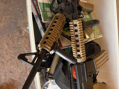 Air soft guns and accessories