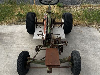 Vintage Go-Kart Chassis Roller - Project Base for Restoration or Custom Build, No Engine