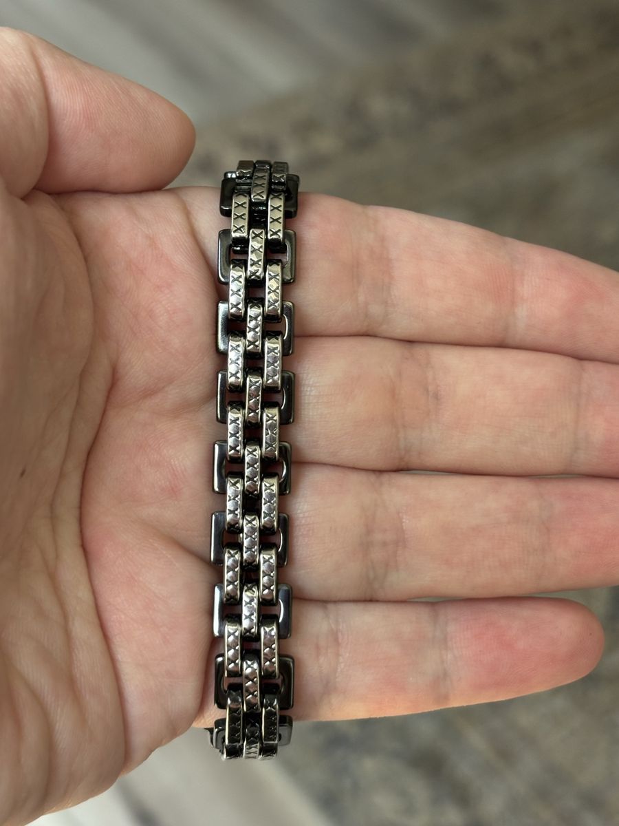 NEW Invicta Elements Men’s Stainless Steel Bracelet – Black & Silver – 80957