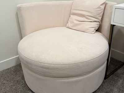 Large Pink Blush Accent Chair