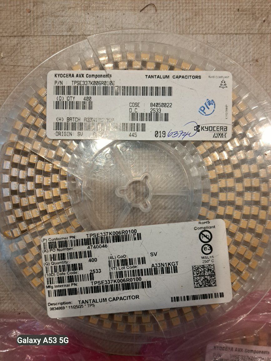 Kyoera AVX TPSE337K006R0100 Tantalum Capacitors - RoHS Compliant