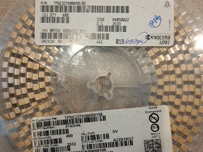Kyoera AVX TPSE337K006R0100 Tantalum Capacitors - RoHS Compliant