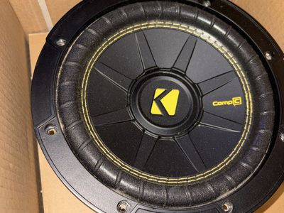 Two Kicker CompC 8" Single Voice Coil Subwoofer (Model 44CWCS84)