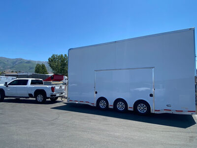 2021 ATC STACKER TRAILER Aluminum Enclosed 8.5x24 Car Hauler Toy Hauler Cargo