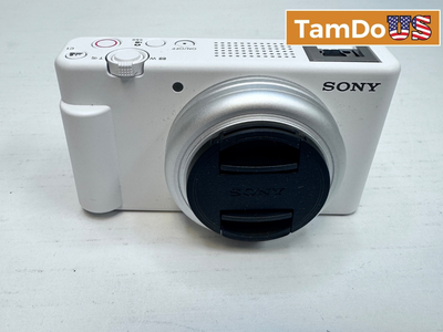 Sony ZV-1F Vlog Camera for Content Creators White 20.1MP 4K Video