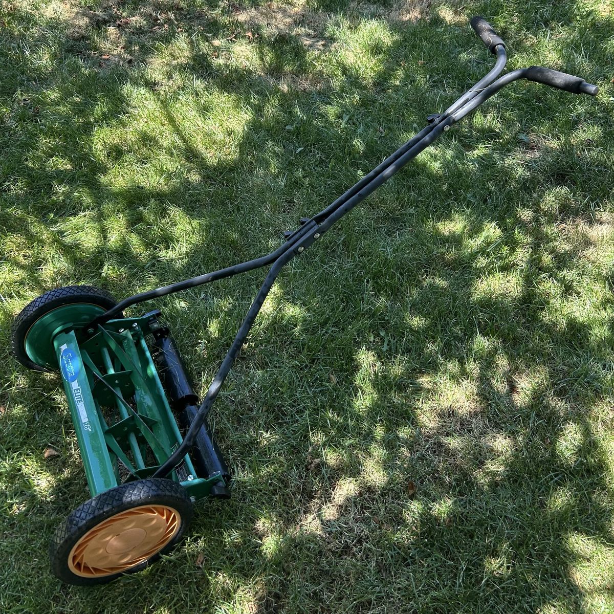 Scotts Elite 16" Reel Lawn Mower - Manual Push, Eco-Friendly