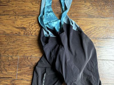 Pearl Izumi Mens’s Large Cycling Bib Shorts - Black/Teal Floral