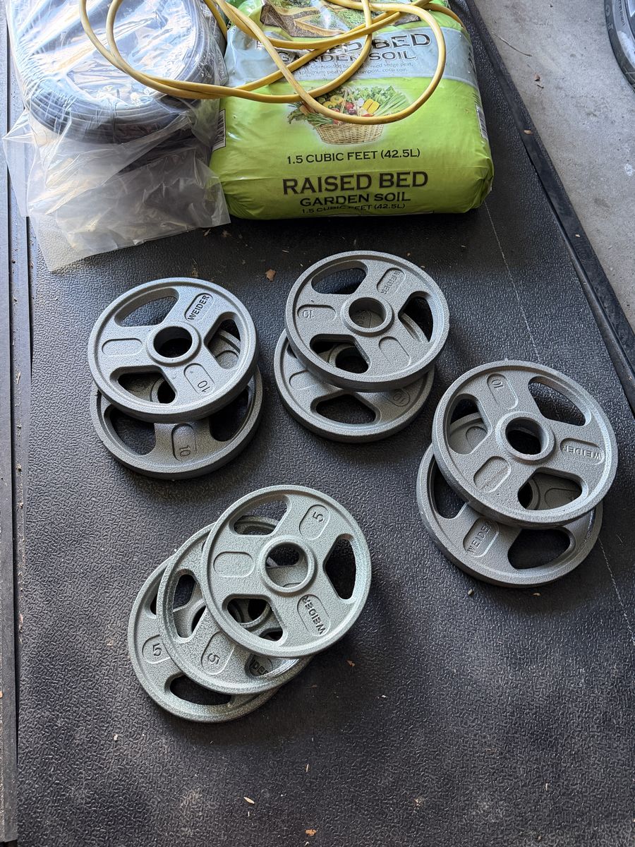 Weider Weights Plates (10 & 5 Lbs)