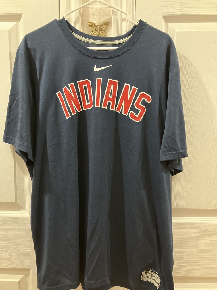 Nike Blue Cleveland Indians Dri Fit T Shirt