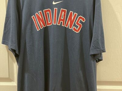 Nike Blue Cleveland Indians Dri Fit T Shirt