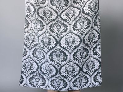 Quilted Blanket Reversible Damask Throw 45.5"x55"