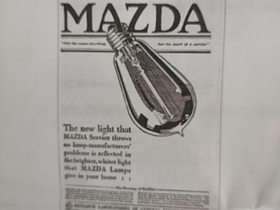 Vintage GE Mazda Light Bulbs